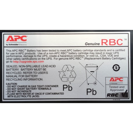 APC Batteria sostituibile a caldo e Installazione plug-and-play 27 - APC - RBC27