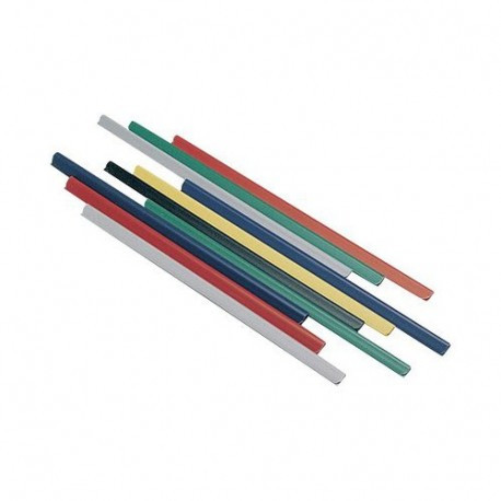 Metodo Confezione 60 Dorsetti Plastici x Rilegatura in PVC 8 mm Blu 29,7 Cm X800805 - Metodo - X800805
