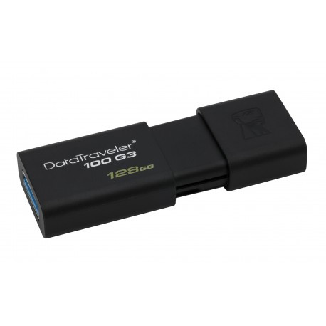 Kingston Technology  DataTraveler 100 G3 128GB 128GB USB 3.0 3.1 Gen 1 Tipo-A Nero unità flash USB DT100G3128GB - Kingston Technology - DT100G3/128GB