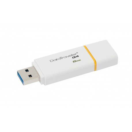 Kingston Technology Chiavetta USB 3.0 3.1 Gen 1 Tipo-A DataTraveler G4 8 GB Bianca, Gialla DTIG48GB - Kingston Technology - DTIG4/8GB