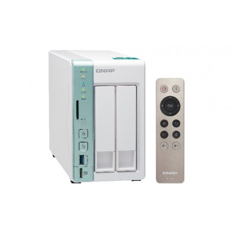 QNAP  TS-251A NAS Torre Collegamento ethernet LAN Verde, Bianco TS-251A-2G - QNAP - TS-251A-2G