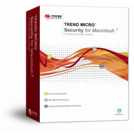 Trend Micro  Security for Mac, STD, 101-250u, 1Y, STD 101 - 250utentei 1annoi EI00179893 - Trend Micro - EI00179893