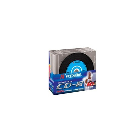 Verbatim Confezione CD-R 700 MB 48x spd Slim Case 43347 - Verbatim - 43347