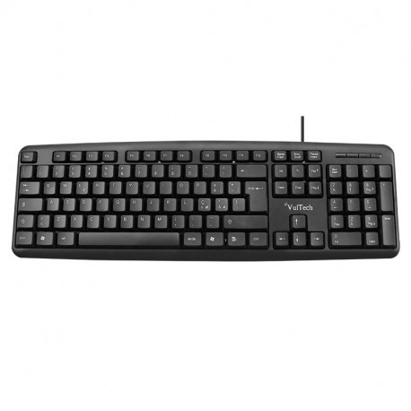 Vultech  KEY-615 PS2 QWERTY Italiano Nero tastiera - Vultech - KEY-615