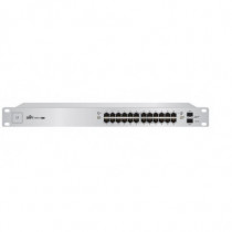Ubiquiti Networks Switch Networks Gestito Gigabit Ethernet 10 / 100 / 1000 Supporto PoE 1U Argento US-24-250W - Ubiquiti Networks - US-24-250W
