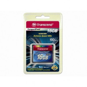 Transcend Memory Card Compact Flash 16 GB 400X TS16GCF400 - Transcend - TS16GCF400
