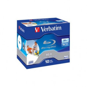 Verbatim Confezione 10 DVD Blu Ray Disc 25 GB 6X Printable BD-R 43713/10 - Verbatim - 43713/10