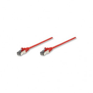 Intellinet Cavo di Rete Rosso Cat 6 SFTP M / M RJ45 1 Mt Placcatura Oro 344043 - Intellinet - 344043