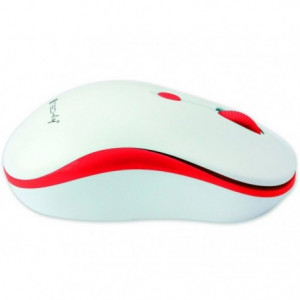 Techly Mouse Wireless 2,4 GHz con Micro Ricevitore USB Bianco Rosso IM 1600-WT-WRW - Techly - IM 1600-WT-WRW